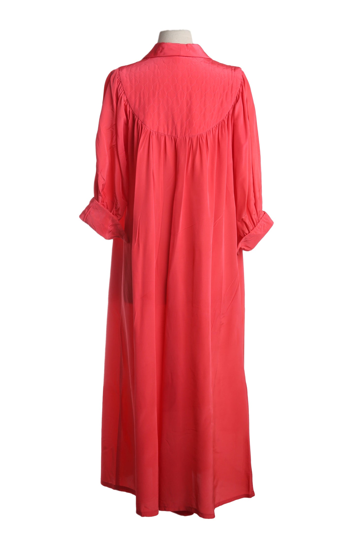 Vintage Red Blouson Dress - Estimated Era 1950's - 1960's