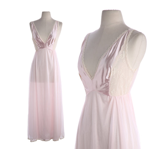 Vintage Women's Pink Nightgown Dress