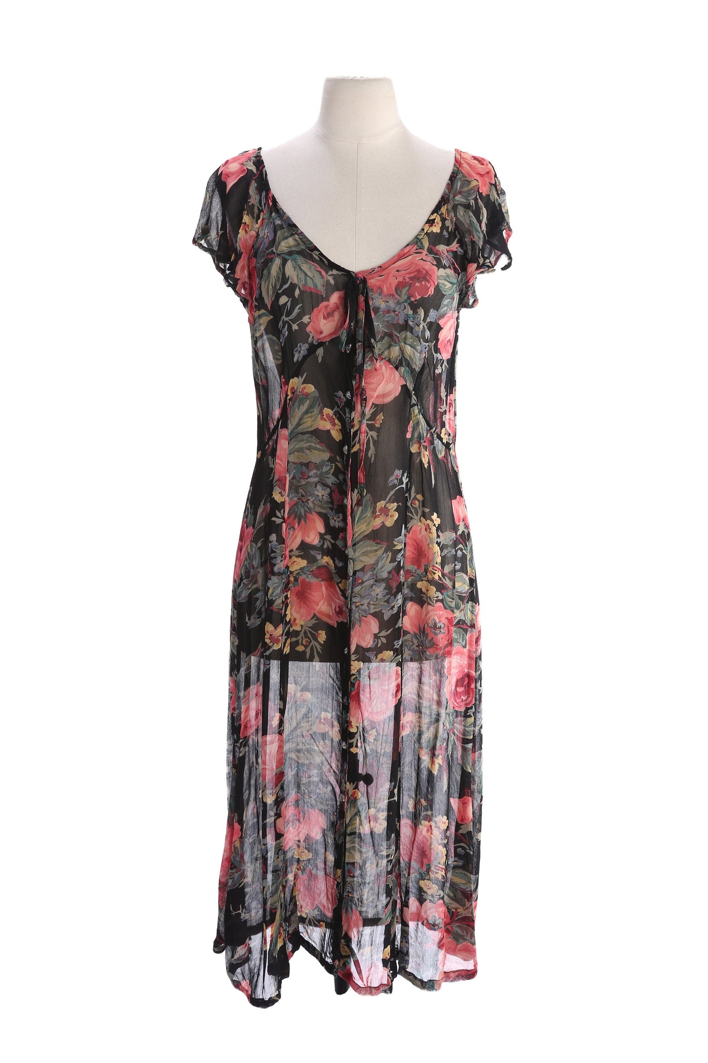 1990's Floral Print Summer Dress by Kim Erixon