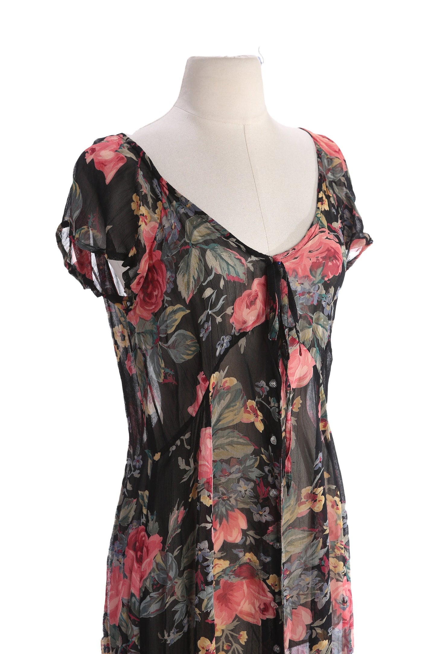 1990's Floral Print Summer Dress by Kim Erixon