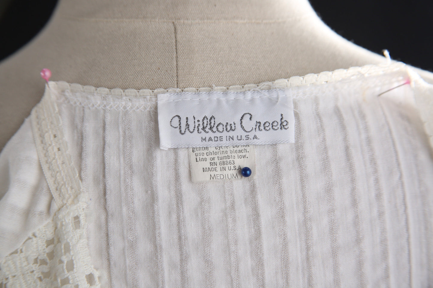 Vintage White Muumuu Boho Dress