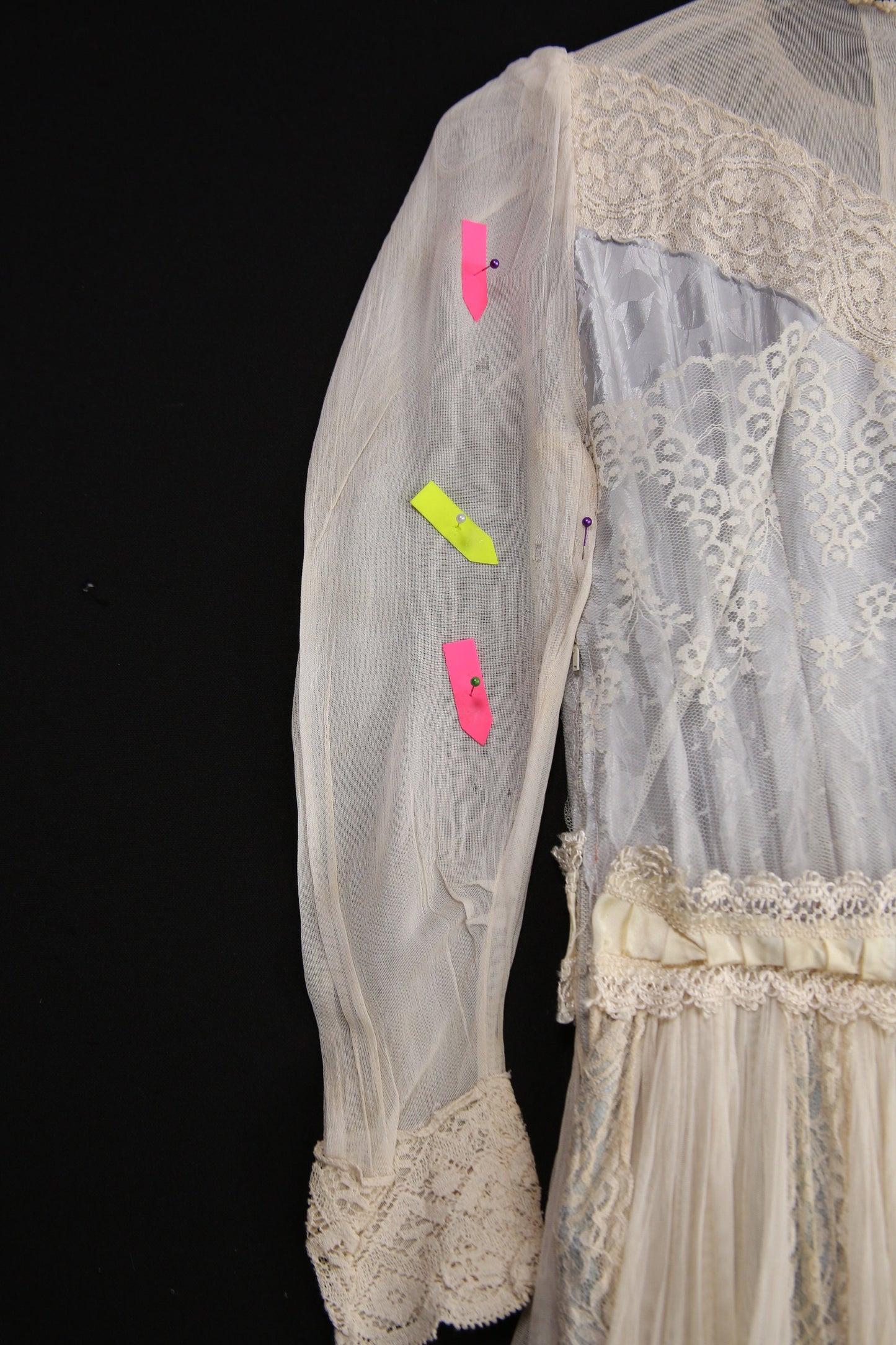 Vintage White Wedding Dress - Distressed