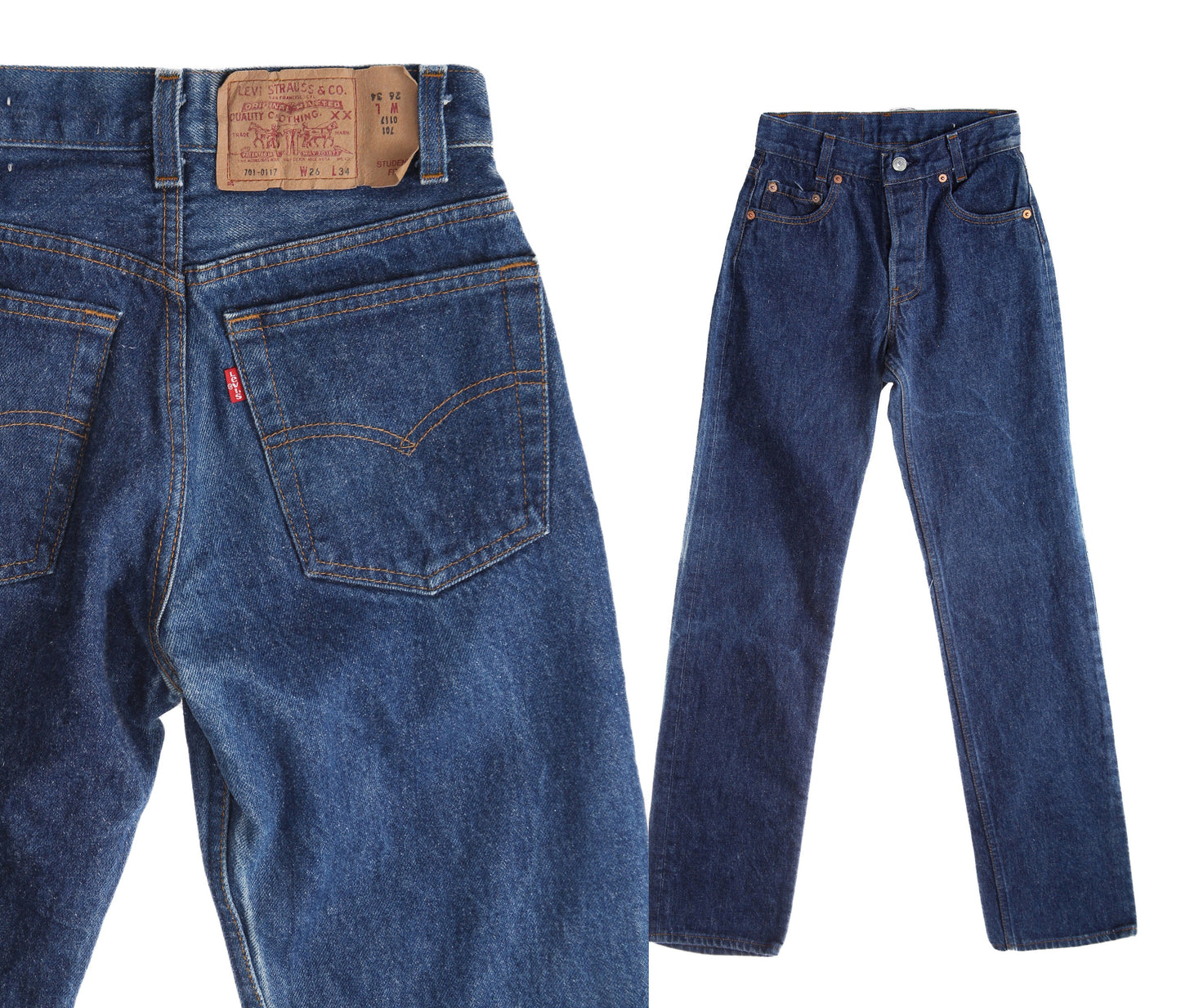 Vintage Levi's Jeans - Made in USA - 701-0117 Student Fit