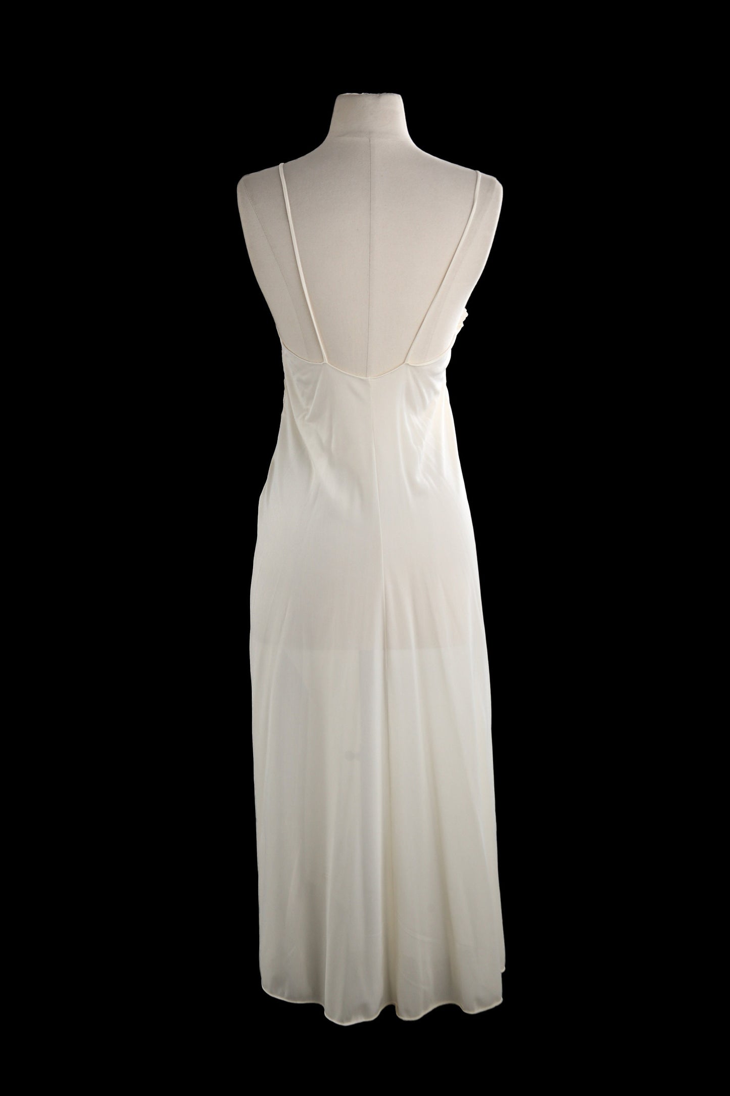 Vintage White Slip Dress - Nightgown Strap Dress