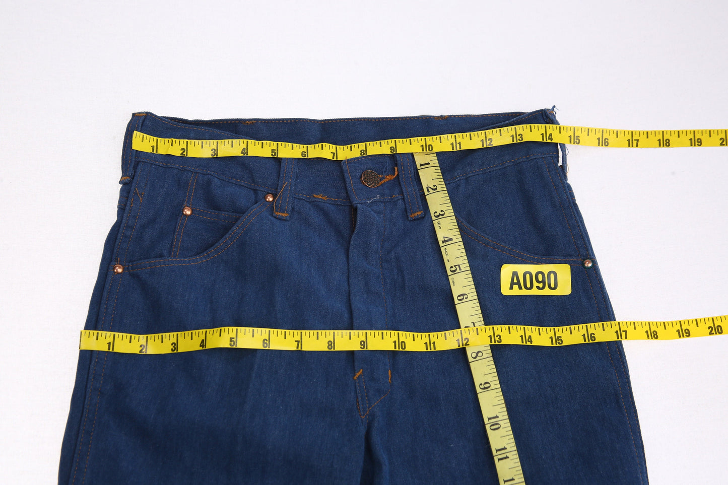 Tour De France Vintage 70s Blue Denim Pants