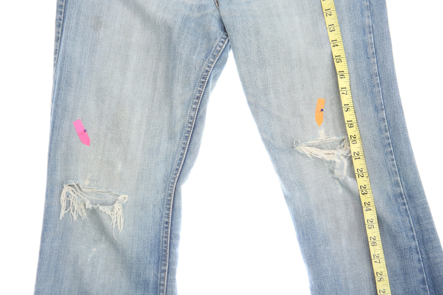 Vintage Levis Bell Bottom Denim Pants - Estimated Era 1970's - 1980's