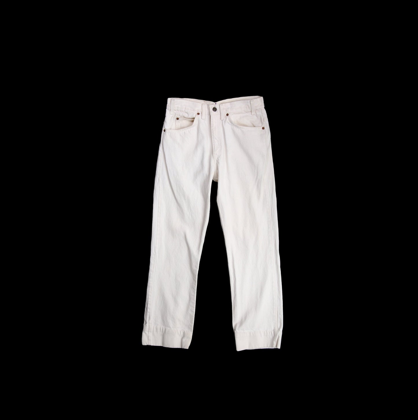 Vintage White Levis Jeans - Esytimated Era 1980's - 1990's