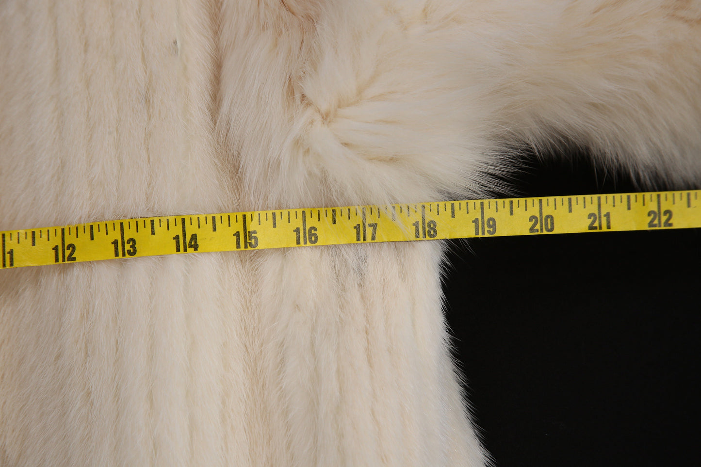 Vintage Women White Fur Coat - Estimated Era 1950's - 1970's