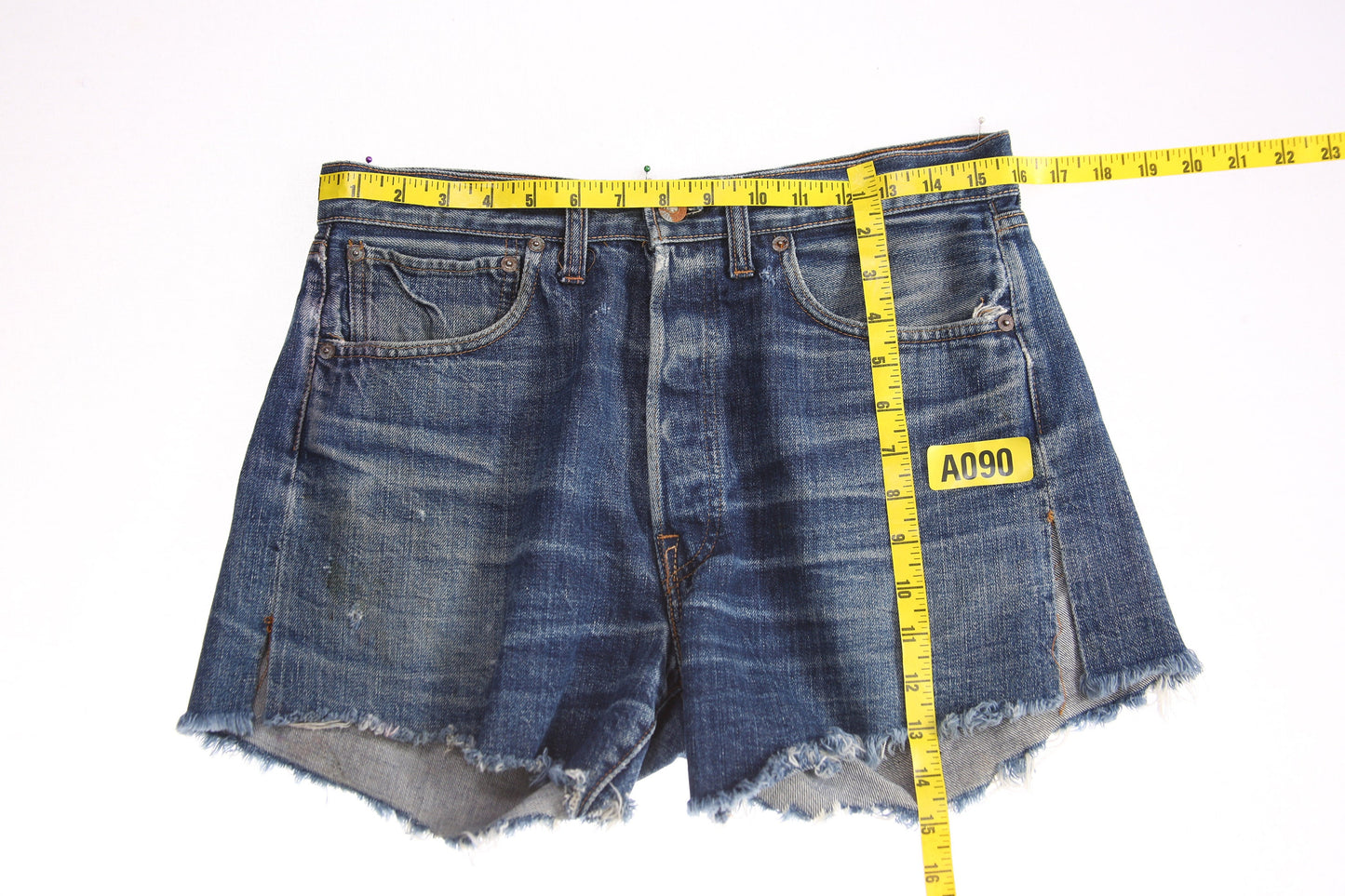 Vintage Levi's Denim Short - Single Stitch - Indigo - Estimated Era 1960's - 1970's