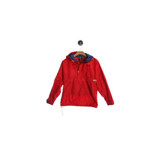 Vintage North Face Brown Label Red Nylon Parka