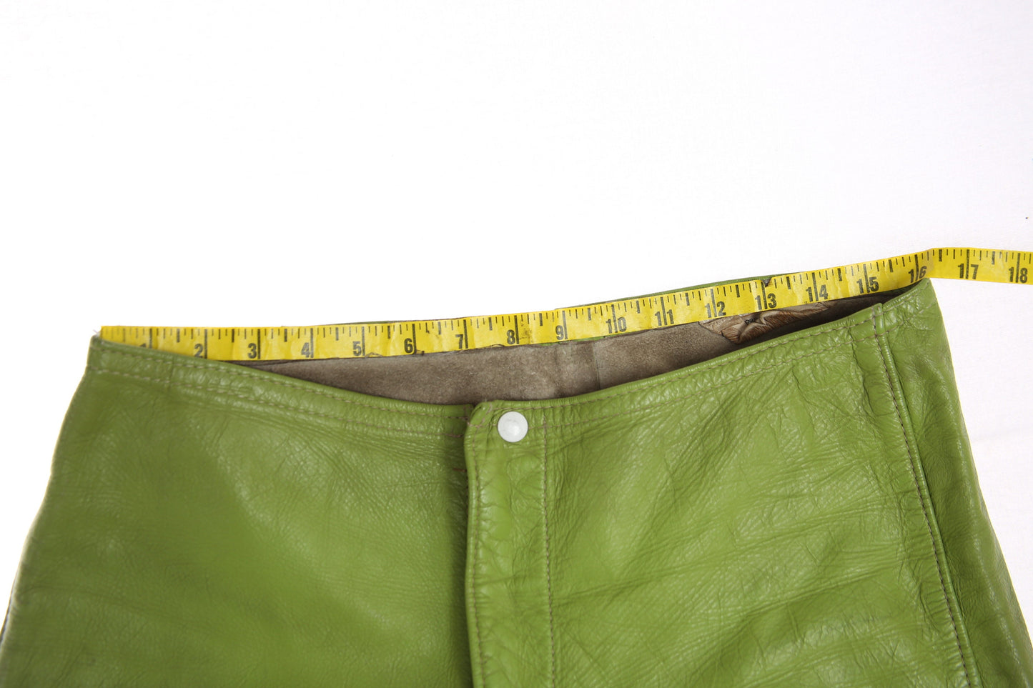 Vintage Bates Green Leather Pants - Estimated Era 1960's - 1970's