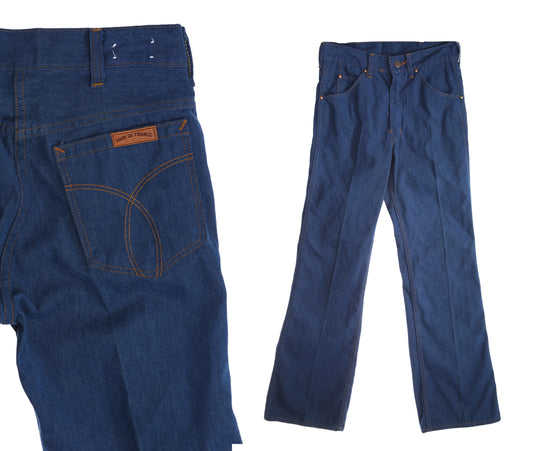 Tour De France Vintage 70s Blue Denim Pants