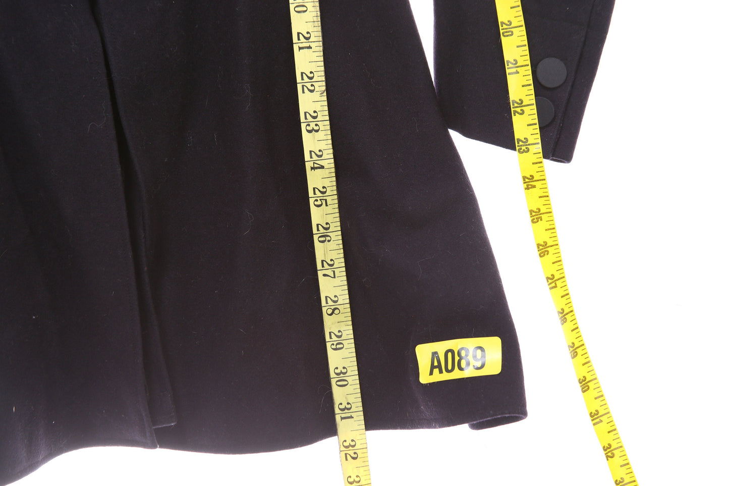 Vintage Women Black Winter Coat - Estimated Era 1920's - 1940's