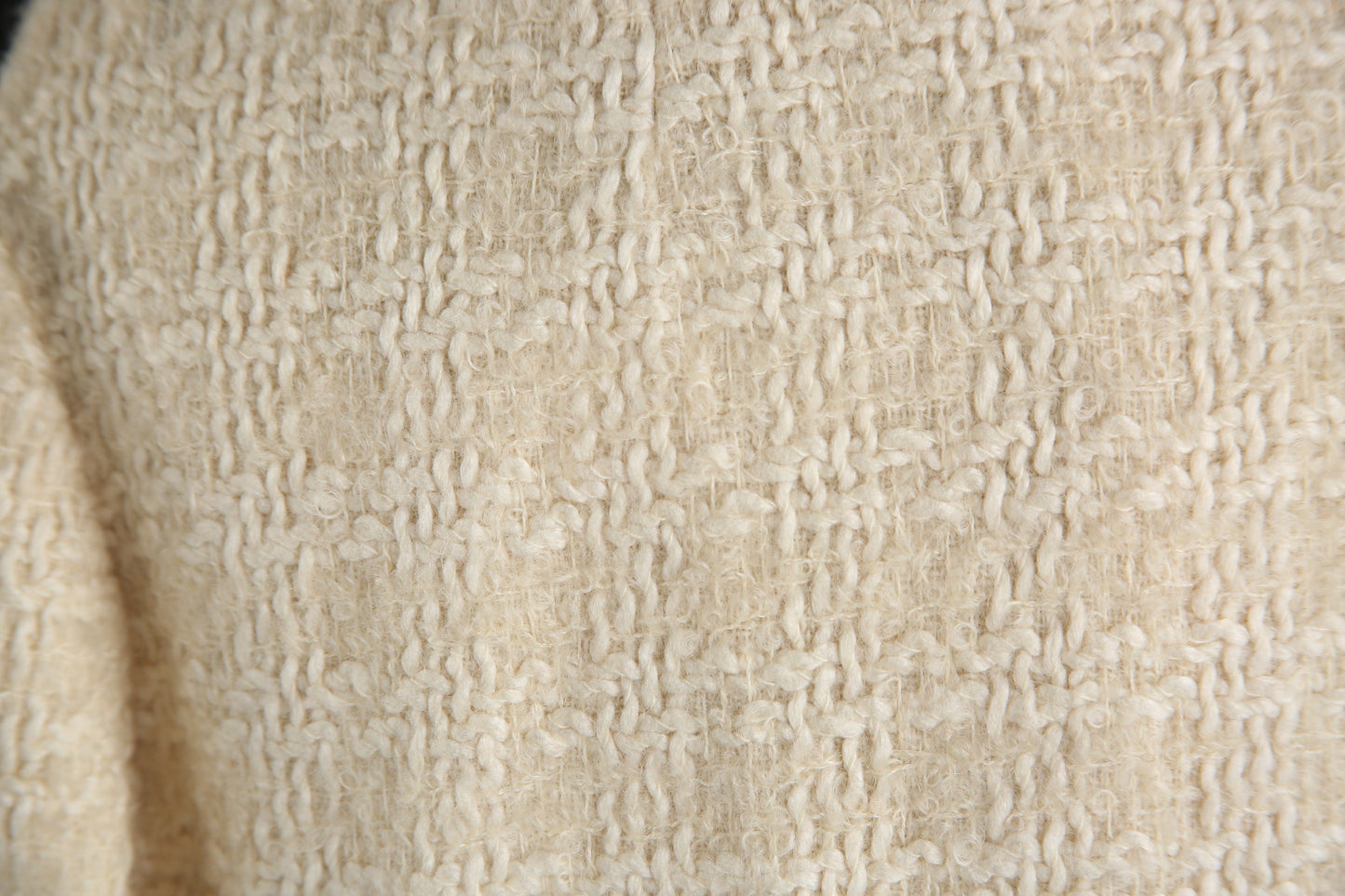 Vintage Women Off White Winter Coat - Estimated Era 1950's - 1960's