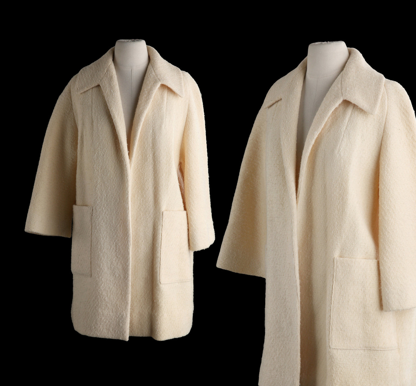 Vintage White Winter with no Closure - Estimated Era 1960's - 1970's