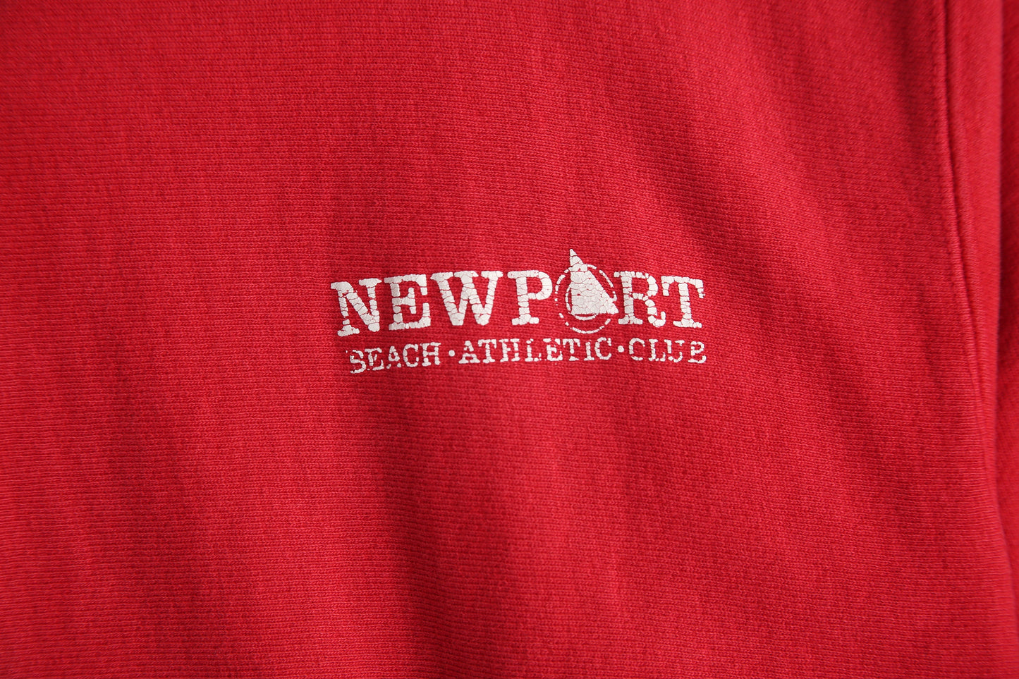 Vintage Champion Sweatshirt with Newport Search Athletic Club - Estimated Era 1980's - 1990's - Made in USA