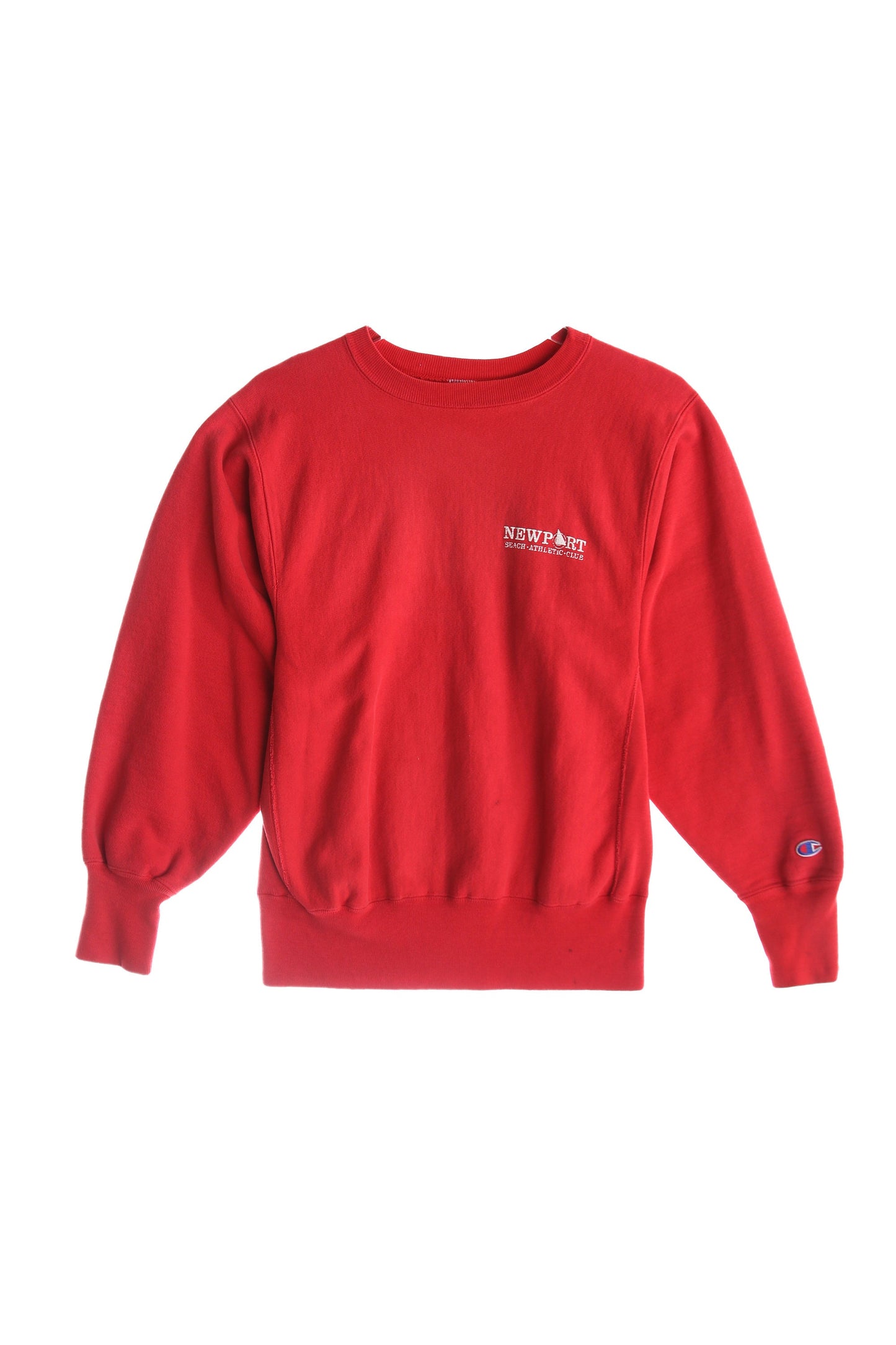 Vintage Champion Sweatshirt with Newport Search Athletic Club - Estimated Era 1980's - 1990's - Made in USA