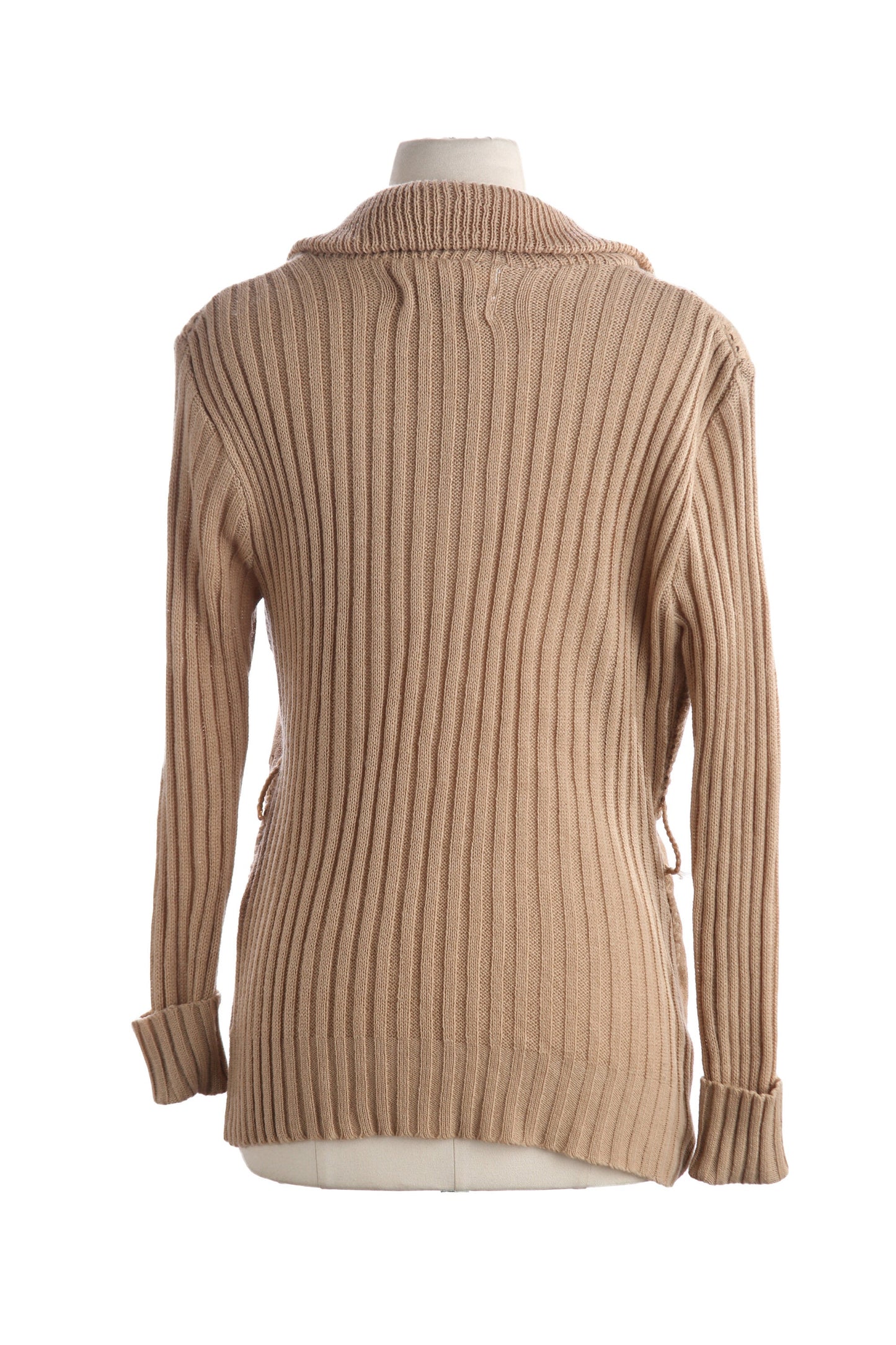 Vintage Women Brown Suede Sweater/Jacket by Janne's Fashion - Estimated Era 1960's - 1970's - Made in Korea