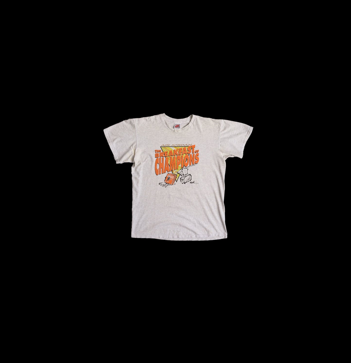 Vintage Nike Gray Basketball Jam Graphic T-shirt