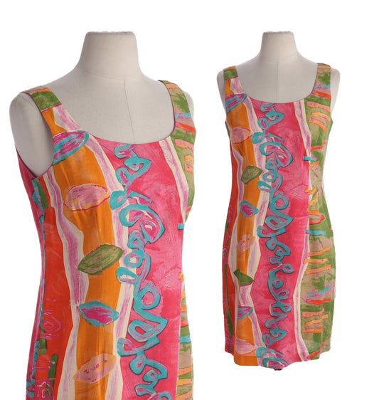 90's Women Summer Rayon Dress by Rabbit Rabbit Rabbit Designs