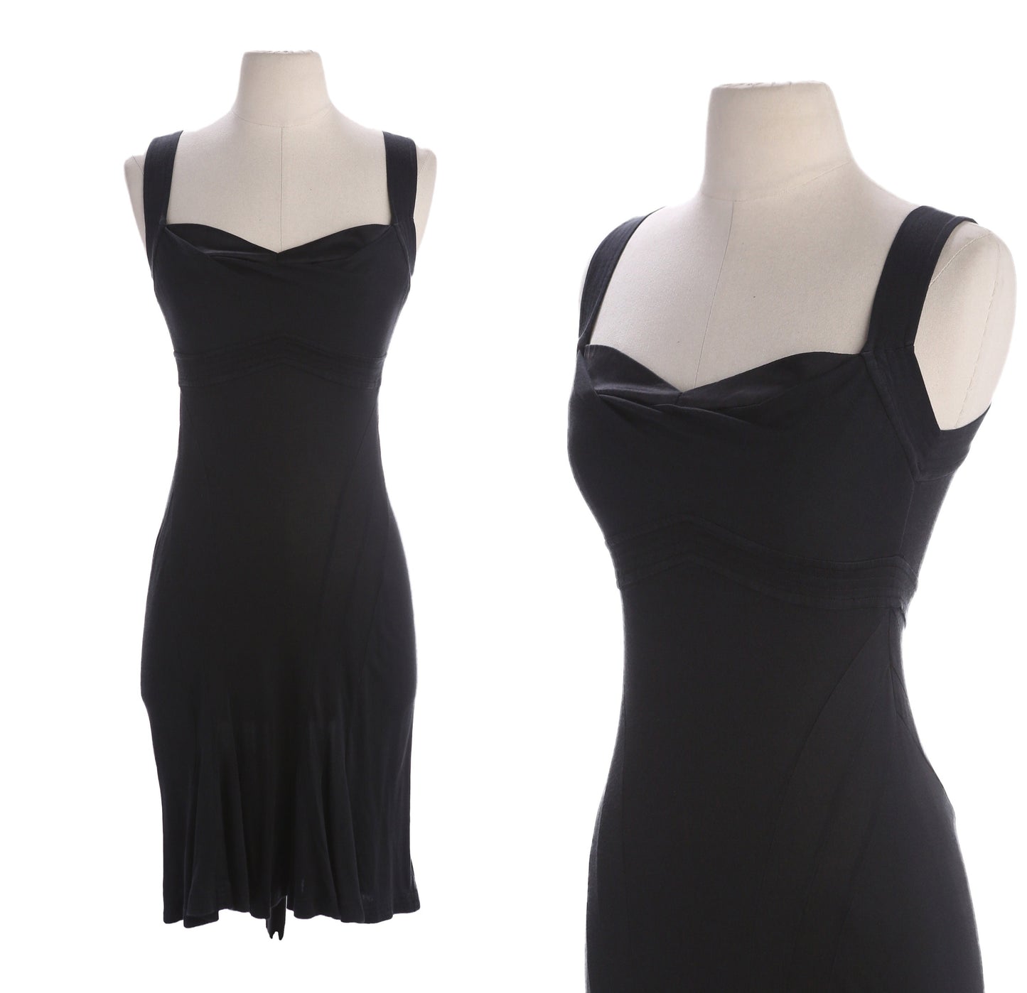 Vintage Black Evening Sleeveless Dress by Diane Von Furstenberg