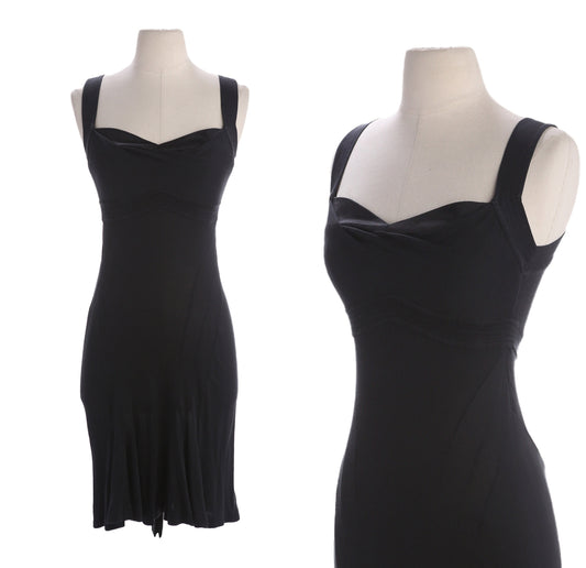 Vintage Black Evening Sleeveless Dress by Diane Von Furstenberg