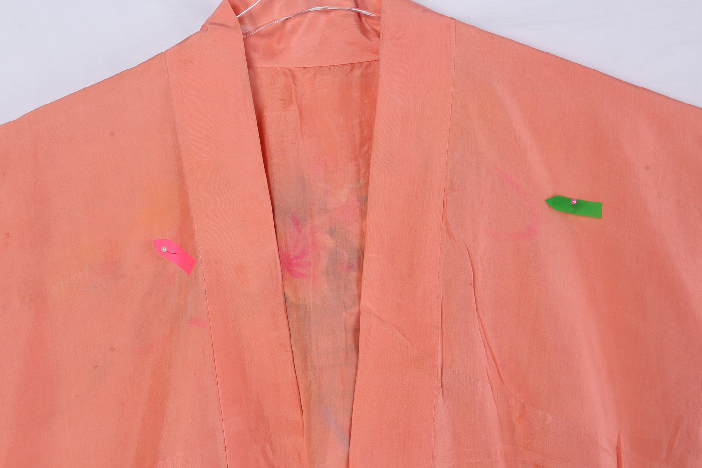 Vintage Pink Back Embroidered Kimono Robe