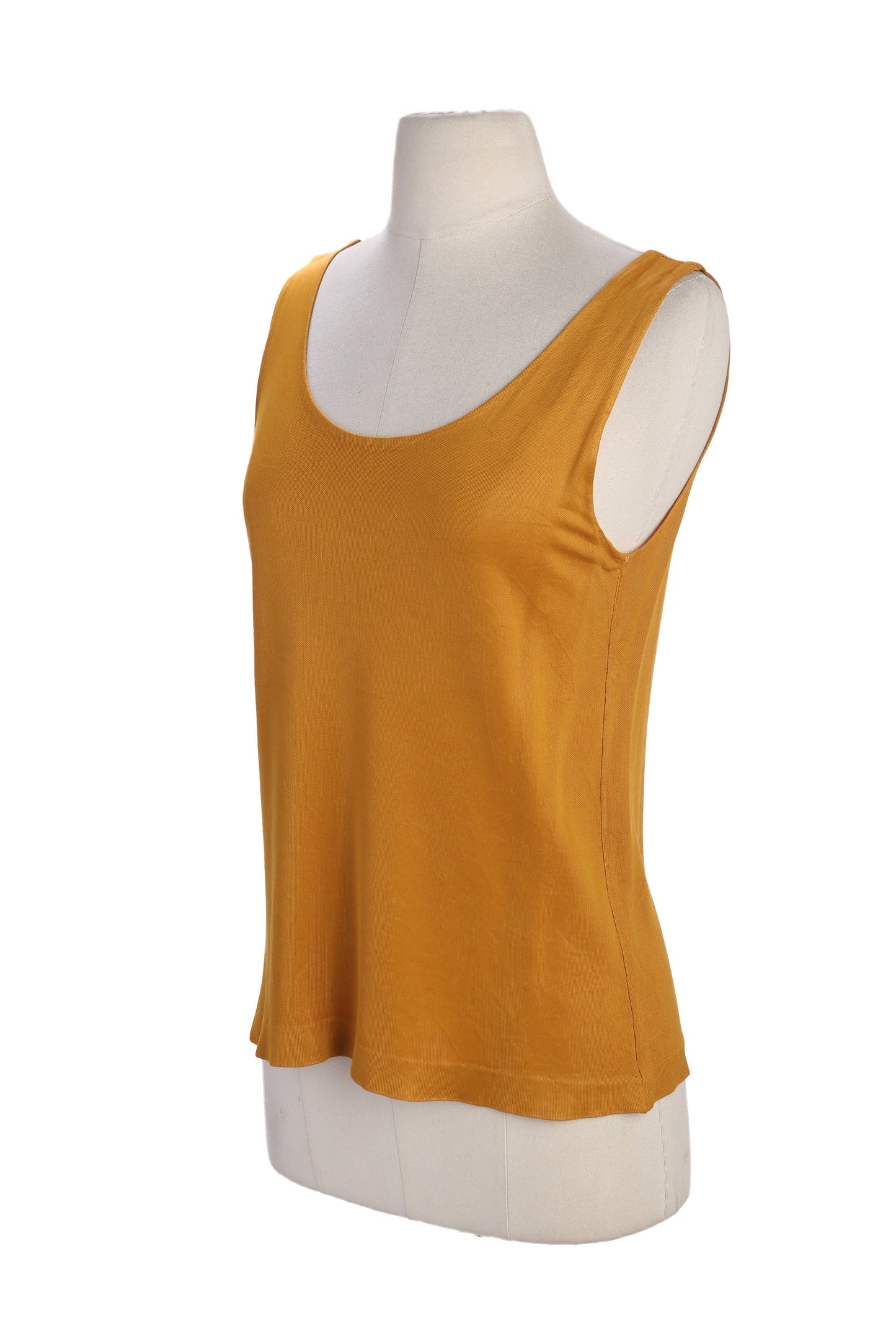 Vintage Women Yellow Sleeveless Casual Top - Estimated Era 90s - Y2K