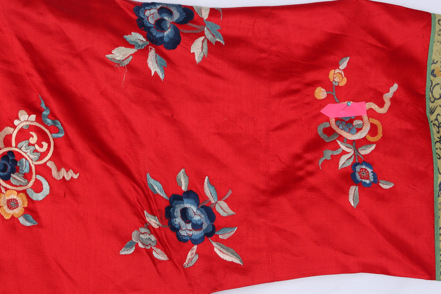 Vintage Red Cheongsam Embroidered Robe