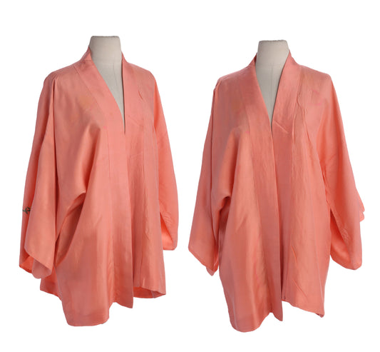 Vintage Pink Back Embroidered Kimono Robe