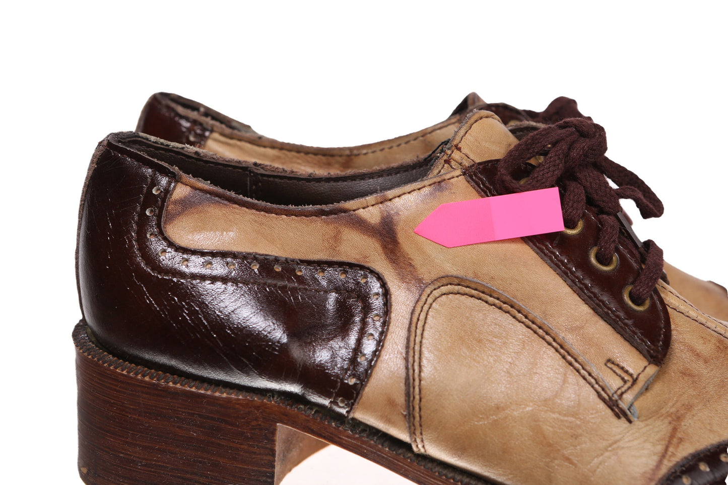 Vintage Platform Mod Shoes - Est Era 1960's - 1970's