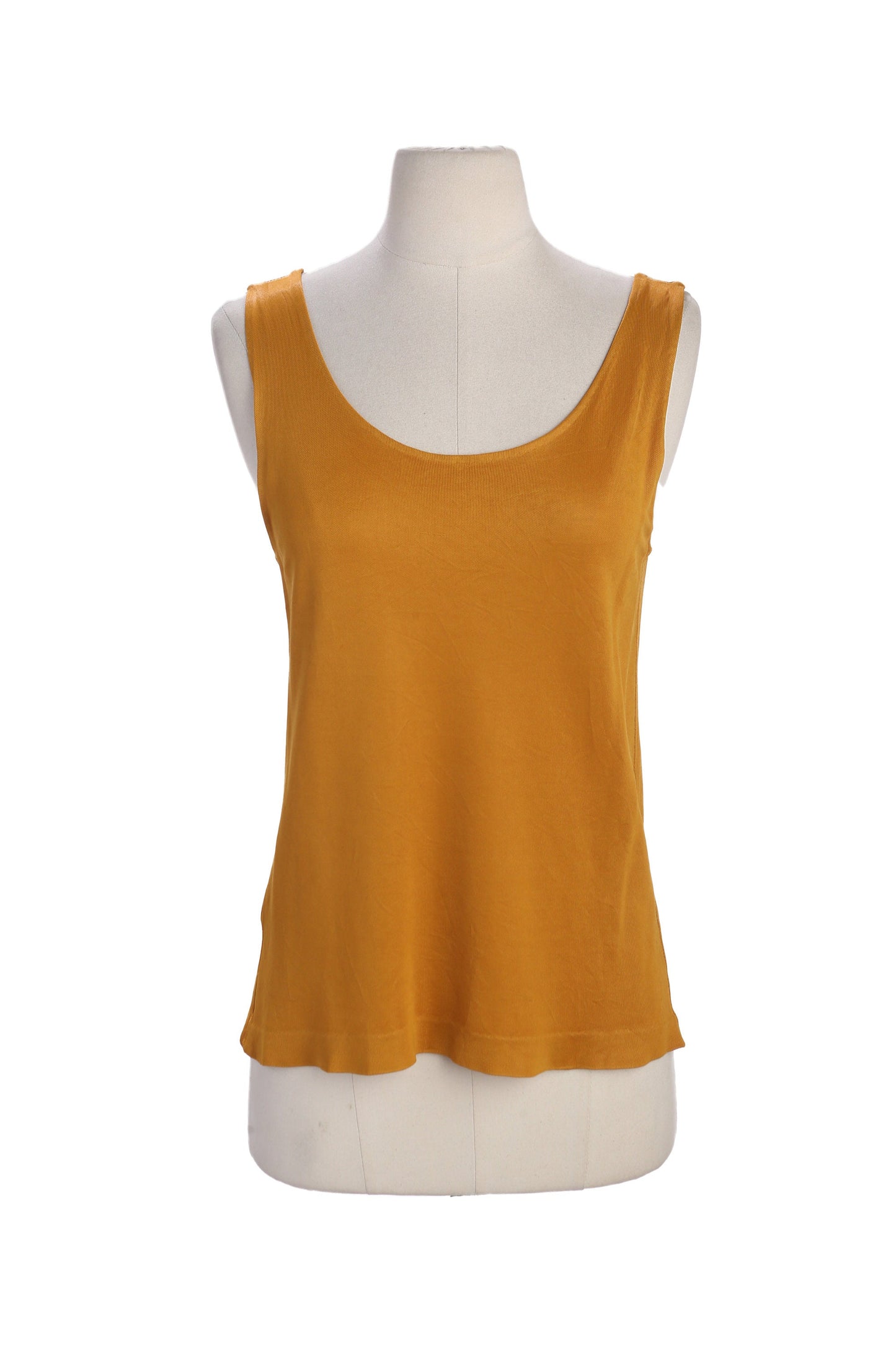 Vintage Women Yellow Sleeveless Casual Top - Estimated Era 90s - Y2K