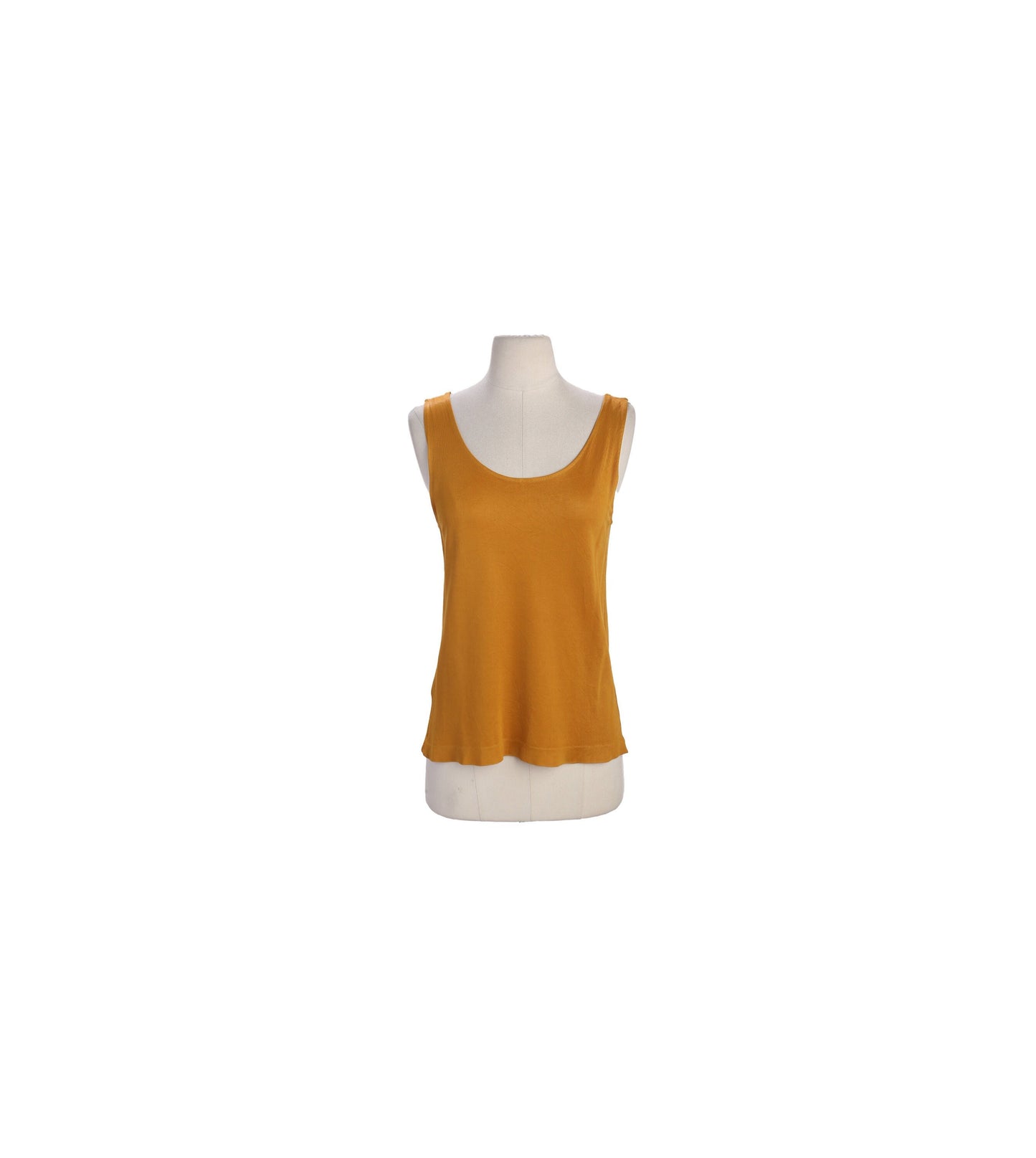Vintage Women Yellow Sleeveless Casual Top - Estimated Era 90s - Y2K