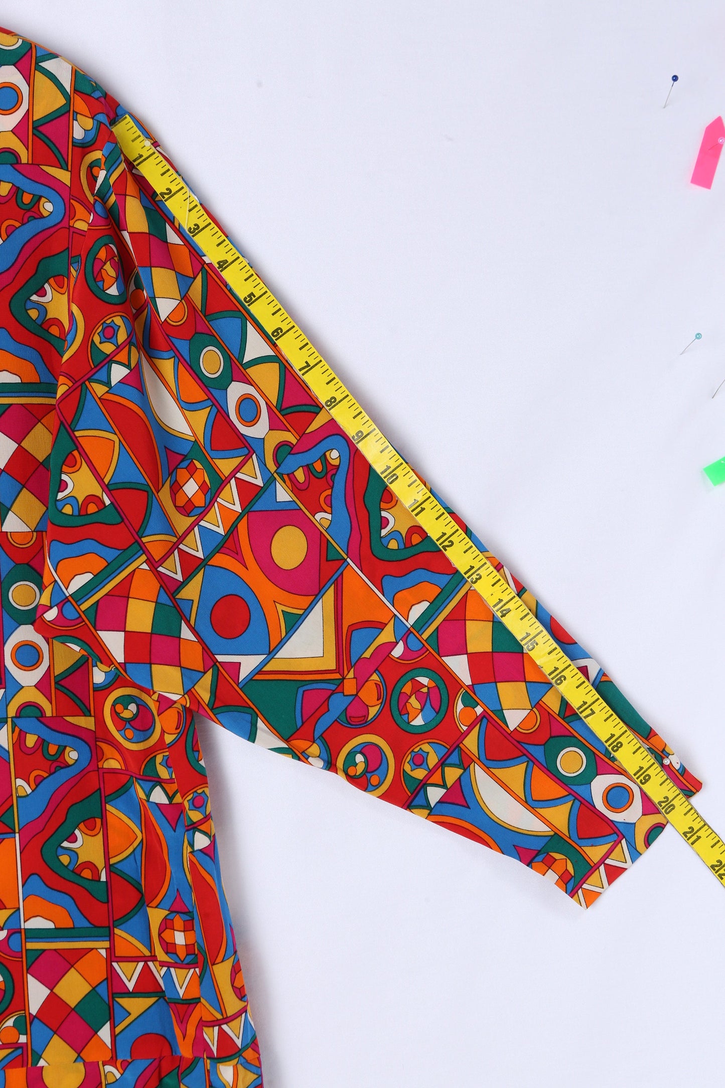 90s Women Red Geometric Print Women's Casual Dress by Page Boy for Maternity