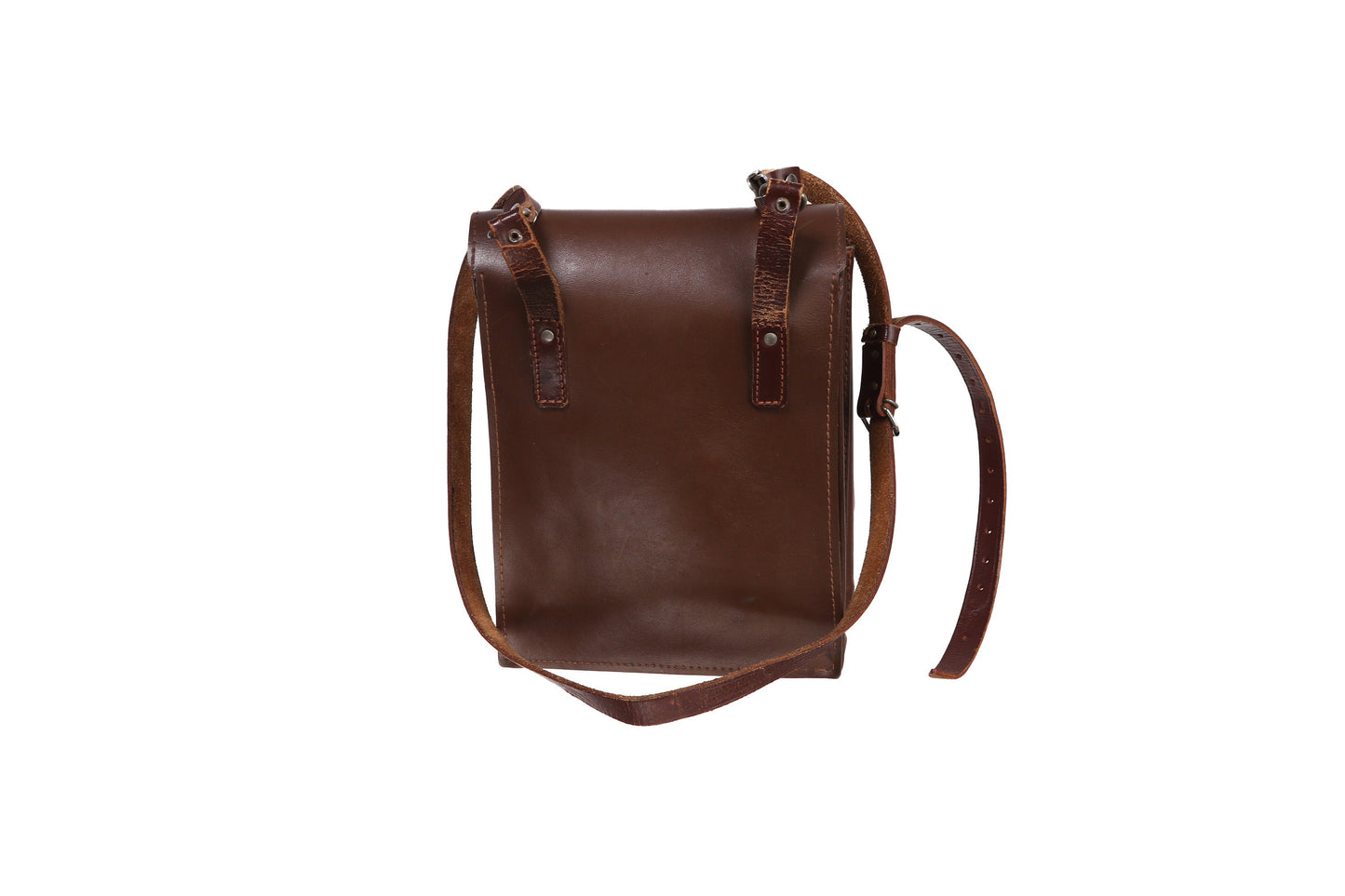 Vintage Leather Mapping Strap Bag