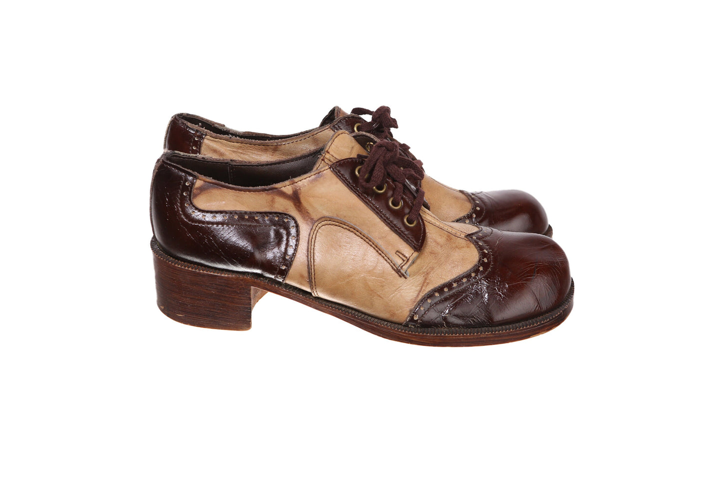 Vintage Platform Mod Shoes - Est Era 1960's - 1970's