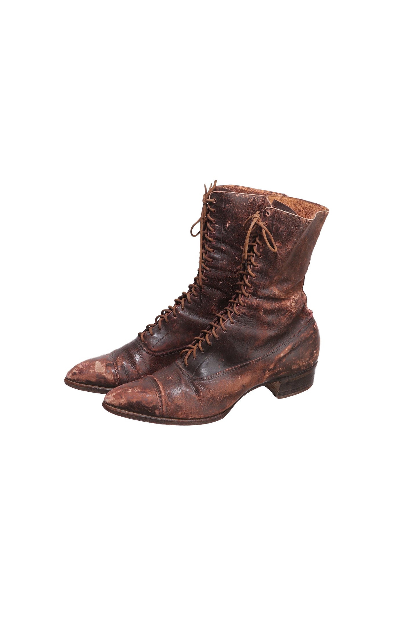 Vintage Women Leather Victorian Boots