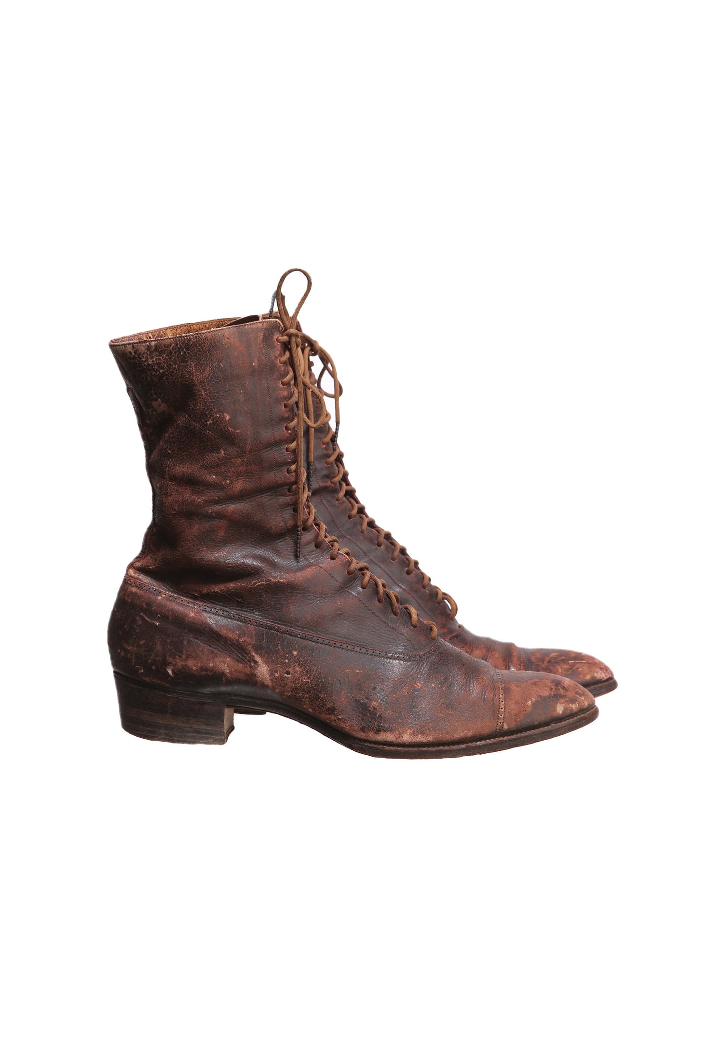 Vintage Women Leather Victorian Boots