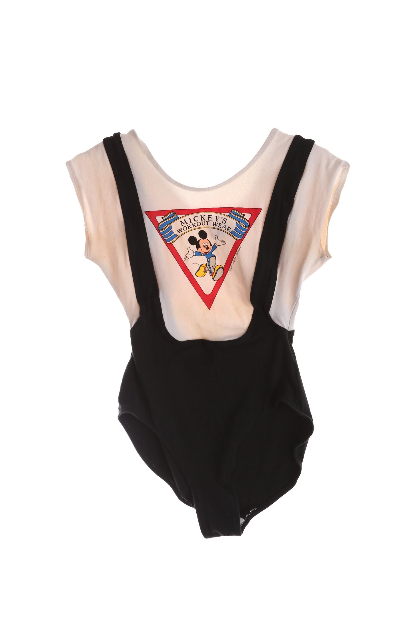 Vintage Mickey's Workout Wear Print Leotard Top - Est Era 80's - 90's