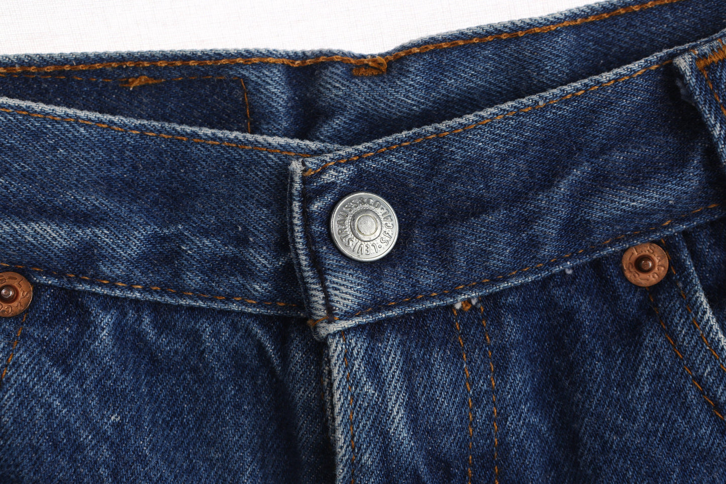 Vintage Levi's Denim Shorts Made in USA Estimated Era 80s - 90s - 302-117 Style